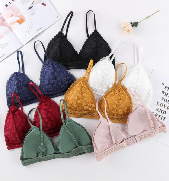 bras lace women's bra no steel ring french girl triangle cup lingerie deep v summer soft backless fashion padded bralette, Red;black
bras lace women's bra no steel ring french girl triangle cup lingerie deep v summer soft backless fashion padded bralette, Red;black