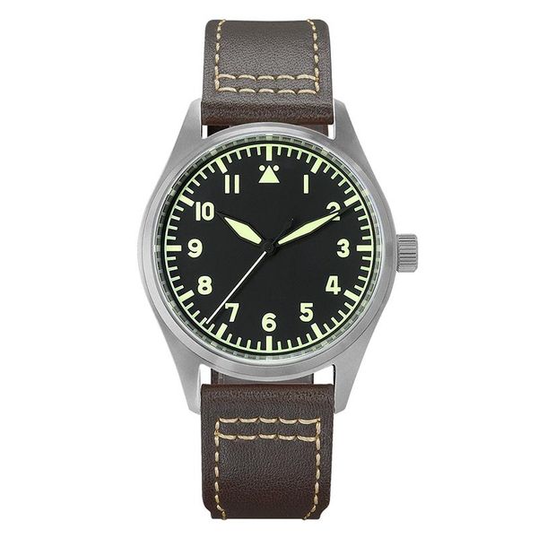 wristwatches san martin men avaitor watch mens automatic watches military titanium wristwatch sapphire 200m waterproof c3 luminous nh35, Slivery;brown
wristwatches san martin men avaitor watch mens automatic watches military titanium wristwatch sapphire 200m waterproof c3 luminous nh35, Slivery;brown