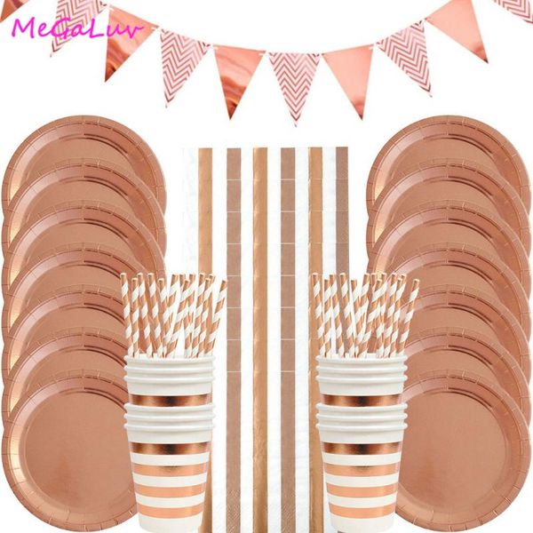disposable dinnerware rose gold bronzing banner tablecloth paper cup plate tableware set birthday wedding decoration
disposable dinnerware rose gold bronzing banner tablecloth paper cup plate tableware set birthday wedding decoration