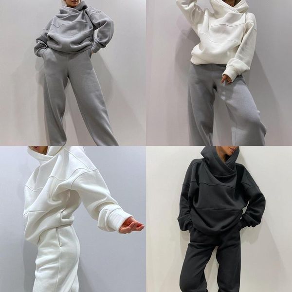 women's two piece pants casual women solid fleece set oversized hoodie and high waist trouser tracksuits 2021 autumn winter female spor, White
women's two piece pants casual women solid fleece set oversized hoodie and high waist trouser tracksuits 2021 autumn winter female spor, White
