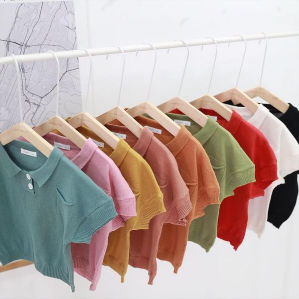 kids summer round neck short sleeve t shirt baby sweaters cute knitted stylish boys and girls casual pocket, Blue
kids summer round neck short sleeve t shirt baby sweaters cute knitted stylish boys and girls casual pocket, Blue