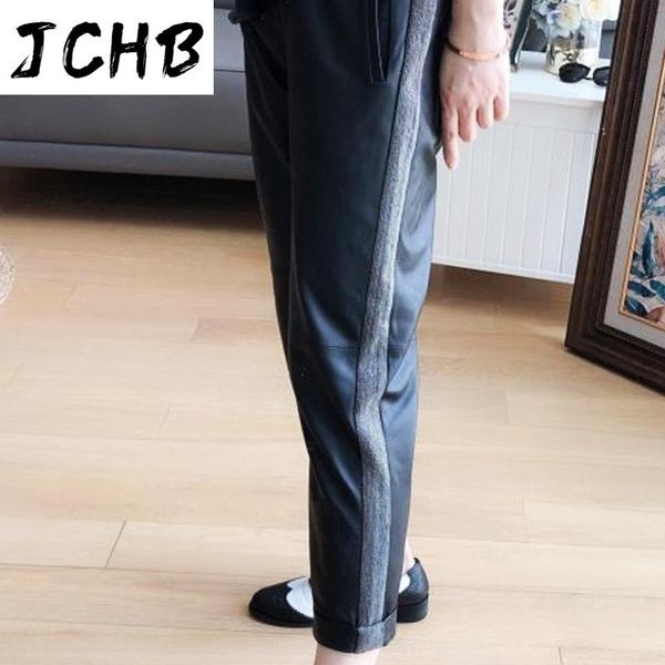 women's pants autumn 2021 women 100% sheepskin woman high waist trousers quality femme pantalon tn2168 & capris, Black;white
women's pants autumn 2021 women 100% sheepskin woman high waist trousers quality femme pantalon tn2168 & capris, Black;white