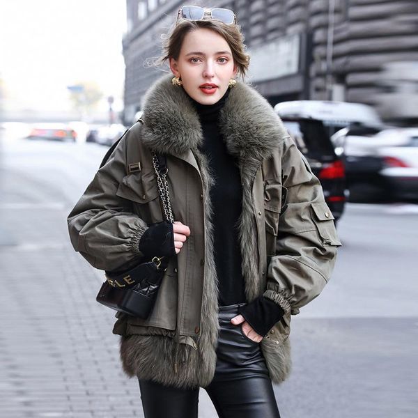 women's fur & faux three wear a garment raccoon coat can remove bladder collars tooling sent to overcome the haining leather female, Black
women's fur & faux three wear a garment raccoon coat can remove bladder collars tooling sent to overcome the haining leather female, Black