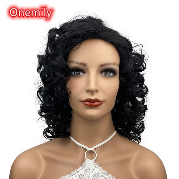 onemily medium length wavy wave curly heat resistant synthetic hair wigs for women girls with bangs party evening out black1, Black
onemily medium length wavy wave curly heat resistant synthetic hair wigs for women girls with bangs party evening out black1, Black