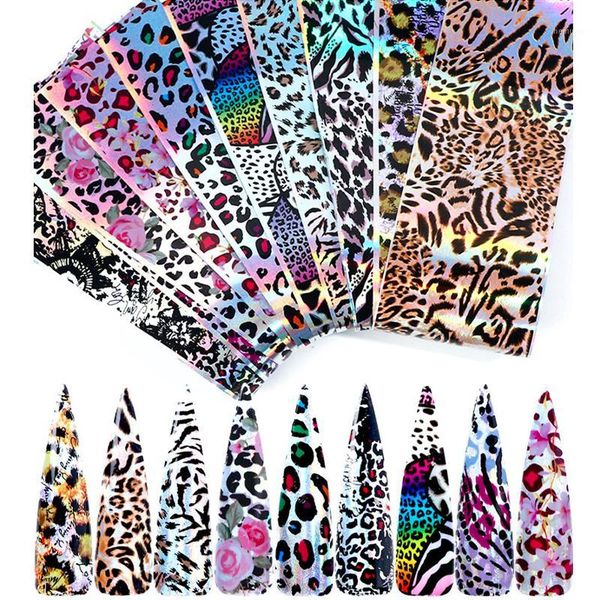pcs/pack leopard nail foils colorful laser art transfer stickers diy decals design decorations 20*4cm1, Black
pcs/pack leopard nail foils colorful laser art transfer stickers diy decals design decorations 20*4cm1, Black