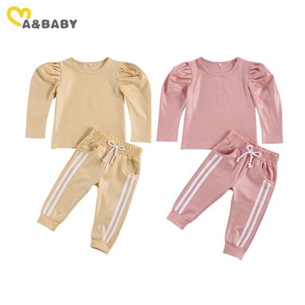 1-6y autumn spring toddler kid girls clothes set puff sleeve long striped pants outfits child tracksuit 210515, White
1-6y autumn spring toddler kid girls clothes set puff sleeve long striped pants outfits child tracksuit 210515, White