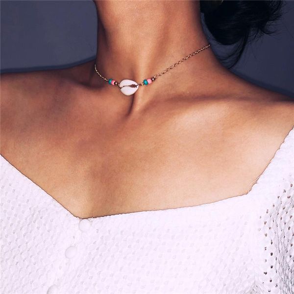 bohemian cowrie conch shell pendant choker necklace for women gold silver chain beach necklaces boho collier jewelry 2021 chokers, Golden;silver
bohemian cowrie conch shell pendant choker necklace for women gold silver chain beach necklaces boho collier jewelry 2021 chokers, Golden;silver