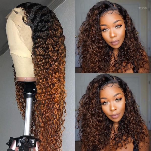 ombre brown curly lace front human hair wigs 1b30 color 13x4 wig natural baby with pre plucked swiss1, Black;brown
ombre brown curly lace front human hair wigs 1b30 color 13x4 wig natural baby with pre plucked swiss1, Black;brown