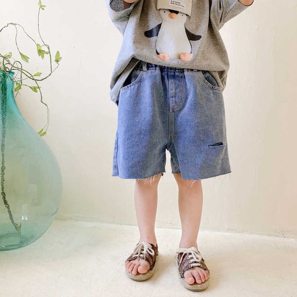 summer handsome boys fashion ripped denim shorts children cool loose broken jeans 210615, Black
summer handsome boys fashion ripped denim shorts children cool loose broken jeans 210615, Black