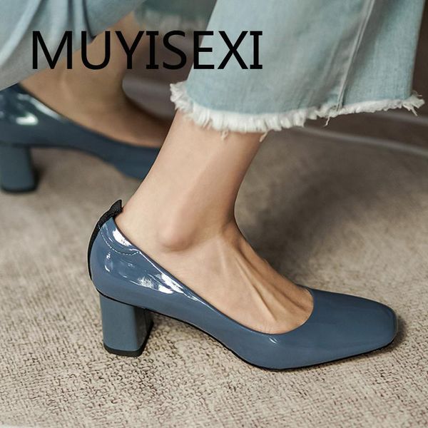 dress shoes fashion genuine leather 5.2cm high heels slip on square toe brand party dating solid elegant concise office pumps muc03 muyisexi, Black
dress shoes fashion genuine leather 5.2cm high heels slip on square toe brand party dating solid elegant concise office pumps muc03 muyisexi, Black