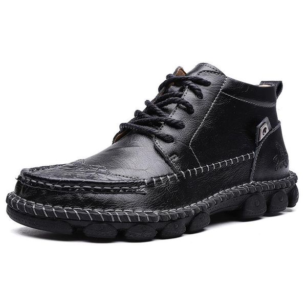dress shoes 2021 men's boots high-british casual handmade leather black and brown lace up
dress shoes 2021 men's boots high-british casual handmade leather black and brown lace up