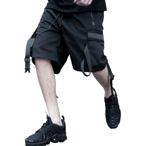 men's shorts 2021harem pants multi-pocket men cargo elastic waist street punk hip hop casual short joggers drop, White;black
men's shorts 2021harem pants multi-pocket men cargo elastic waist street punk hip hop casual short joggers drop, White;black
