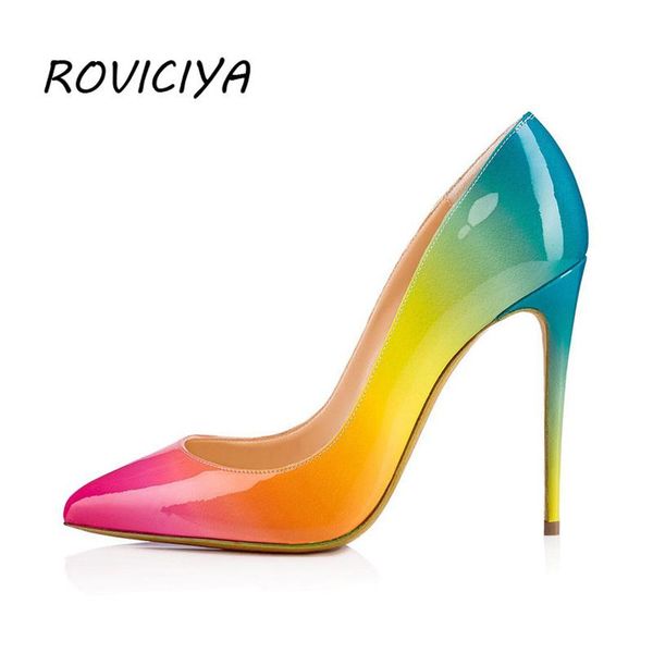 dress shoes women high heels pointed toe stiletto pink blue rainbow mixed color 12 cm pumps plus size qp030 roviciya, Black
dress shoes women high heels pointed toe stiletto pink blue rainbow mixed color 12 cm pumps plus size qp030 roviciya, Black