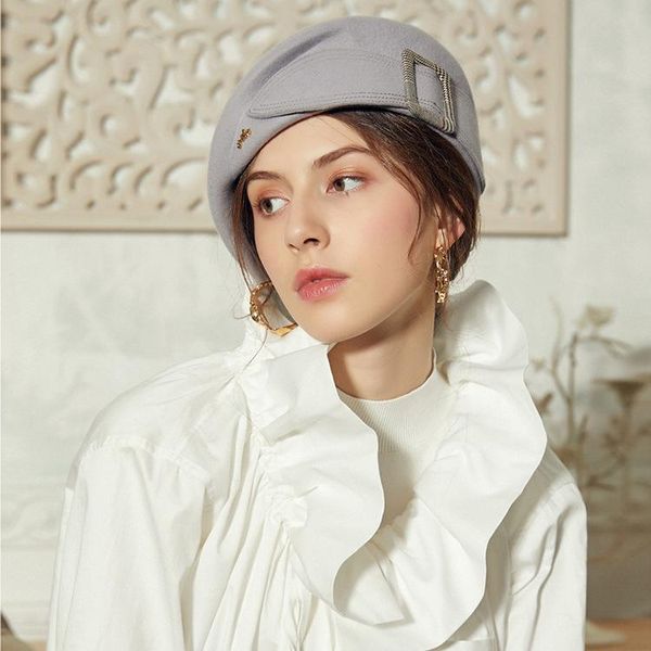 berets autumn dome wool camel bailey stewardess hat custom winter warm bow tweed women wedding french fashion support wholesale, Blue;gray
berets autumn dome wool camel bailey stewardess hat custom winter warm bow tweed women wedding french fashion support wholesale, Blue;gray