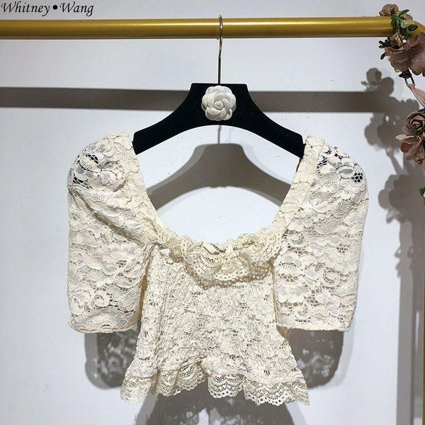 blouses woman 2021 summer fashion streetwear vintage square collar puff sleeve lace blouse women blusas shirt women's & shirts, White
blouses woman 2021 summer fashion streetwear vintage square collar puff sleeve lace blouse women blusas shirt women's & shirts, White