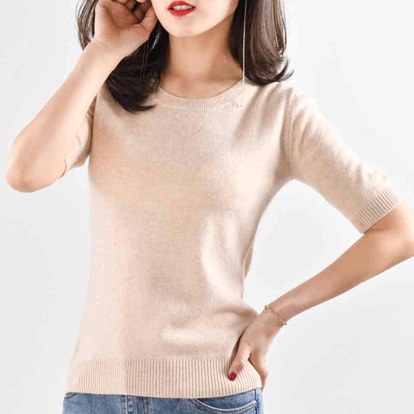 sweaters autumn 100% cashmere and wool women's short sleeve knit pullovers 2021 winter female o-neck solid color sweater jumper, White;black
sweaters autumn 100% cashmere and wool women's short sleeve knit pullovers 2021 winter female o-neck solid color sweater jumper, White;black