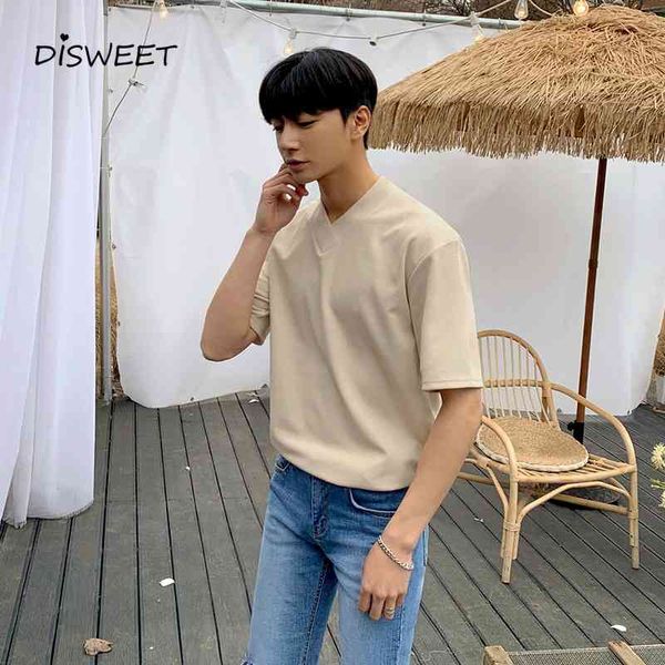 t shirt v-neck solid color t-shirt men summer loose half korean tees boy simple cotton slim men's top, White;black
t shirt v-neck solid color t-shirt men summer loose half korean tees boy simple cotton slim men's top, White;black