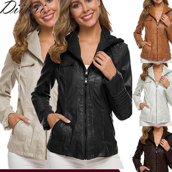 ladies short long sleeve pu leather jacket motorcycle, Black 
ladies short long sleeve pu leather jacket motorcycle, Black