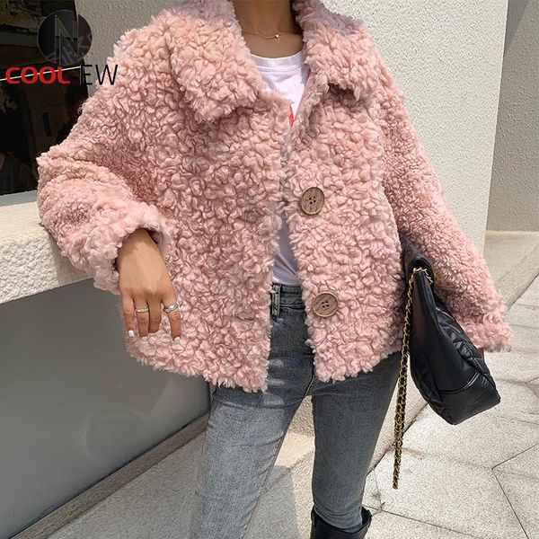women's fur & faux ptslan genuine wool suede coat real jacket shearing warm outwear, Black
women's fur & faux ptslan genuine wool suede coat real jacket shearing warm outwear, Black