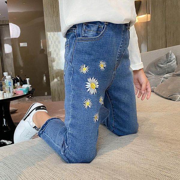 jeans 2-12years spring autumn children girls chrysanthemum embroidery embroidered denim pants trousers kids girl cowboy, Blue
jeans 2-12years spring autumn children girls chrysanthemum embroidery embroidered denim pants trousers kids girl cowboy, Blue