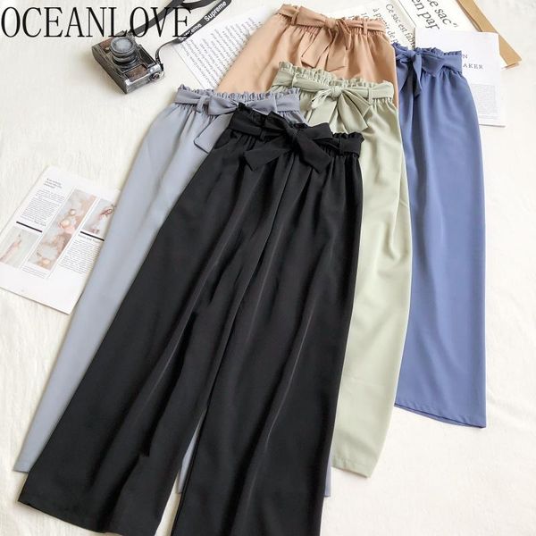 women pants bow solid bandage wide leg ropa mujer summer ankle-length fashion vintage trousers ladies 16882 women's & capris, Black;white
women pants bow solid bandage wide leg ropa mujer summer ankle-length fashion vintage trousers ladies 16882 women's & capris, Black;white