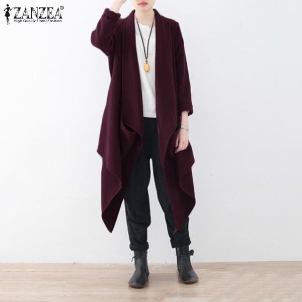 women's jackets zanzea 2021 women cardigan autumn waterfall neck long sleeve thin coat asymmetrical outerwear tunic overcoat plus size, Black;brown
women's jackets zanzea 2021 women cardigan autumn waterfall neck long sleeve thin coat asymmetrical outerwear tunic overcoat plus size, Black;brown