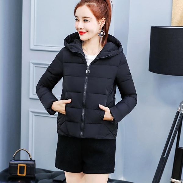 women's jackets womens autumn winter hooded 2021 spring fashion ladies slim cotton parka black red pink zipper female casual warm coats, Black;brown
women's jackets womens autumn winter hooded 2021 spring fashion ladies slim cotton parka black red pink zipper female casual warm coats, Black;brown