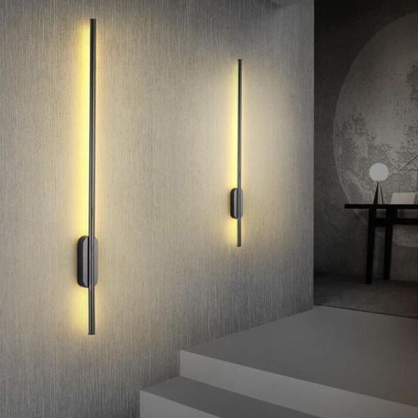modern simple linear tube led wall lamp up down background opposite light bedside foyer corridor black gold sconce
modern simple linear tube led wall lamp up down background opposite light bedside foyer corridor black gold sconce