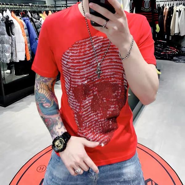 t shirts european-style station weight technology rhinestones large skull stripes short sleeve t-shirt men's design clot, White;black
t shirts european-style station weight technology rhinestones large skull stripes short sleeve t-shirt men's design clot, White;black