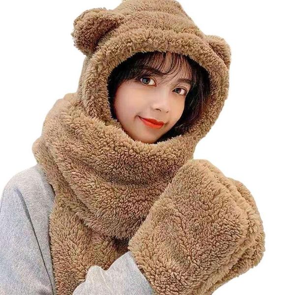 caps & hats cute bear ear hat scarf gloves set winter women novelty warm casual plush fleece girl kawaii accessories, Yellow
caps & hats cute bear ear hat scarf gloves set winter women novelty warm casual plush fleece girl kawaii accessories, Yellow