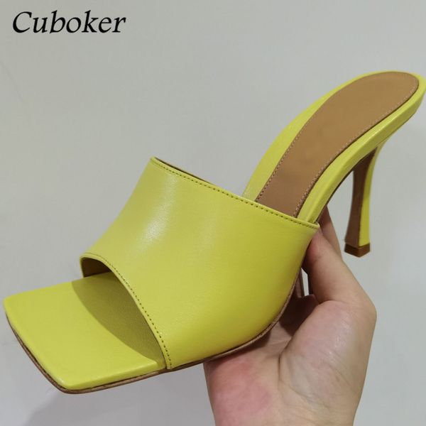 official website 70% off outlet women high heel slippers candy color square toe sandals leather slip on slides summer brand runway shoes wom, Black
official website 70% off outlet women high heel slippers candy color square toe sandals leather slip on slides summer brand runway shoes wom, Black