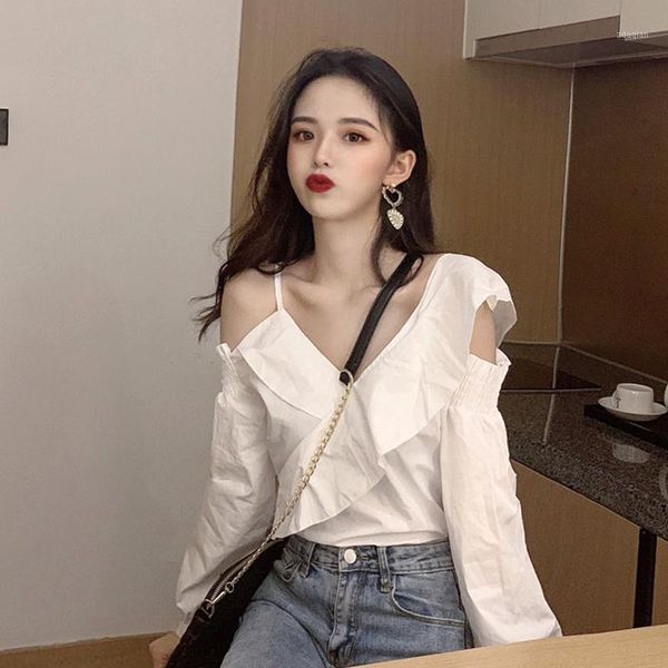 blouse women shirt off shoulder strapless white long sleeve v-neck ladies bl071 women's blouses & shirts
blouse women shirt off shoulder strapless white long sleeve v-neck ladies bl071 women's blouses & shirts