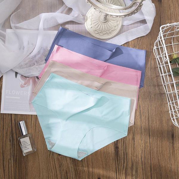 women's panties solid color underwear ice silk traceless comfort breathable knickers cotton crotch cozy briefs, Black;pink
women's panties solid color underwear ice silk traceless comfort breathable knickers cotton crotch cozy briefs, Black;pink