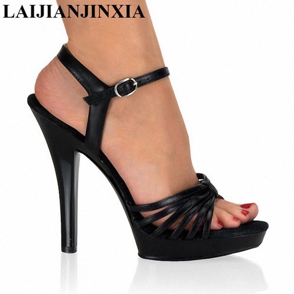 zapatos mujer t-strap sandals summer plus:34-45 46 13cm thin high heels pumps platform women shoes, Black 
zapatos mujer t-strap sandals summer plus:34-45 46 13cm thin high heels pumps platform women shoes, Black