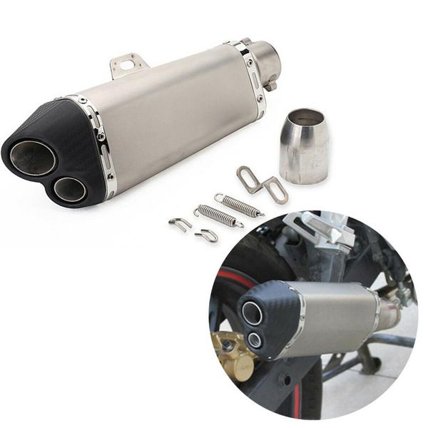 motorcycle exhaust system inner diameter 51mm universal dual holes outlet systems pipe rear muffler tips end tailpipe
motorcycle exhaust system inner diameter 51mm universal dual holes outlet systems pipe rear muffler tips end tailpipe