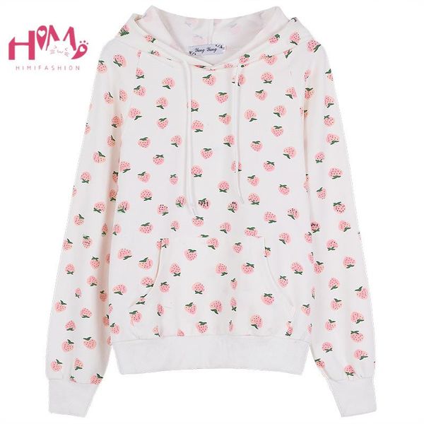 women's hoodies & sweatshirts japanese cute strawberry hoodie teen girls women kawaii hooded sweatshirt clothes harajuku long sleeve lo, Black
women's hoodies & sweatshirts japanese cute strawberry hoodie teen girls women kawaii hooded sweatshirt clothes harajuku long sleeve lo, Black