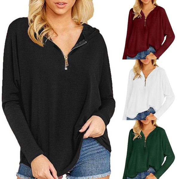 women's hoodies & sweatshirts ropa mujer fashion long sleeve solid color zip hooded sweatshirt pullover hoodie 2021 #281127, Black
women's hoodies & sweatshirts ropa mujer fashion long sleeve solid color zip hooded sweatshirt pullover hoodie 2021 #281127, Black