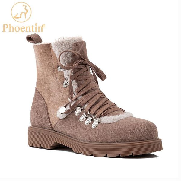 boots phoentin natural fur winter 2021 cow suede snow platform lace up low heeled warm shoe female round toe brown ft1231, Black
boots phoentin natural fur winter 2021 cow suede snow platform lace up low heeled warm shoe female round toe brown ft1231, Black