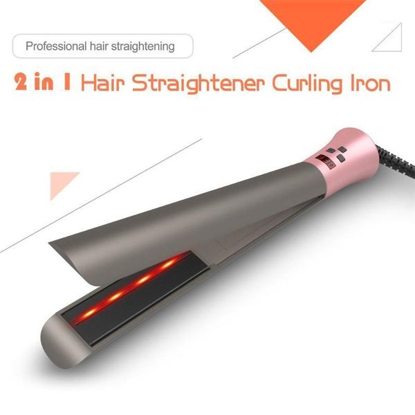 professional hair straightener curler flat iron infrared straighting curling led display1, Black
professional hair straightener curler flat iron infrared straighting curling led display1, Black