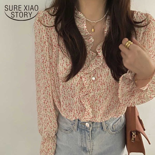 chic vintage print ruffles flare sleeves shirt romantic french retro v-neck chiffon blouse women sweet puff sleeve 10115 210527, White
chic vintage print ruffles flare sleeves shirt romantic french retro v-neck chiffon blouse women sweet puff sleeve 10115 210527, White