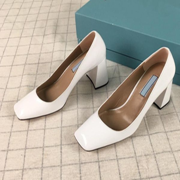 dress shoes genuine leather high heels women patent solid square ladies fashion, Black
dress shoes genuine leather high heels women patent solid square ladies fashion, Black
