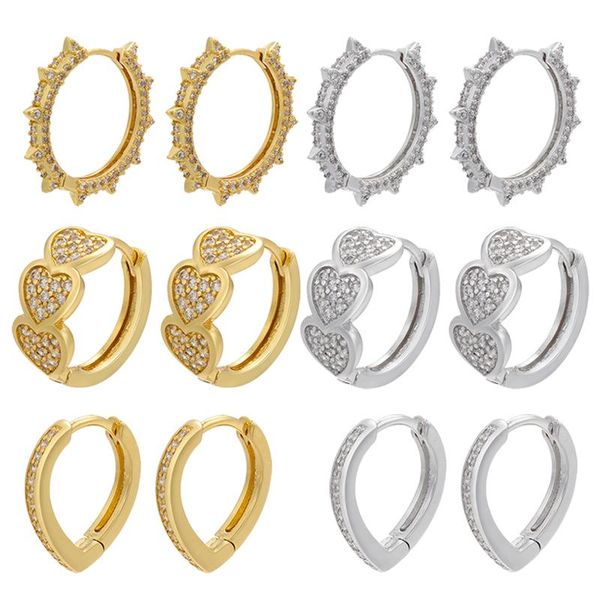 hoop & huggie zhukou gold silver color heart small earring fashion cz crystal earrings for women party jewelry wholesale ve477, Golden;silver
hoop & huggie zhukou gold silver color heart small earring fashion cz crystal earrings for women party jewelry wholesale ve477, Golden;silver