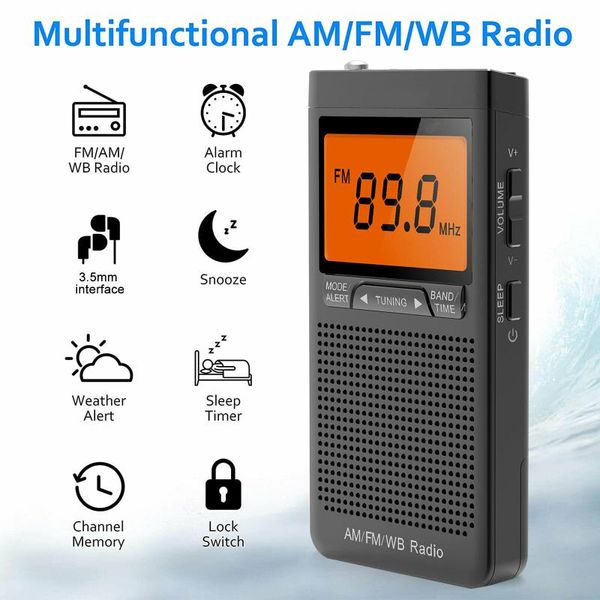 radio mini am fm portable speaker with headphone jack alarm clock emergency weather station pocket outdoor
radio mini am fm portable speaker with headphone jack alarm clock emergency weather station pocket outdoor