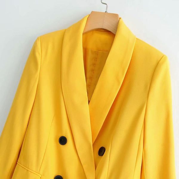 women's suits & blazers 2021 solid lapel pockets office coat women vintage long sleeve double breasted blazer notched female casual out, White;black
women's suits & blazers 2021 solid lapel pockets office coat women vintage long sleeve double breasted blazer notched female casual out, White;black