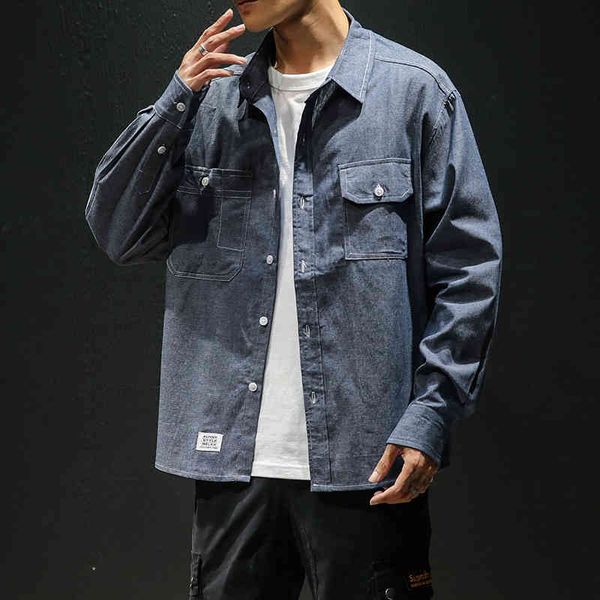 men's jackets male arrival denim casual loose sleeve long street fashion student turn-down collar jacket vfo2, Black;brown
men's jackets male arrival denim casual loose sleeve long street fashion student turn-down collar jacket vfo2, Black;brown