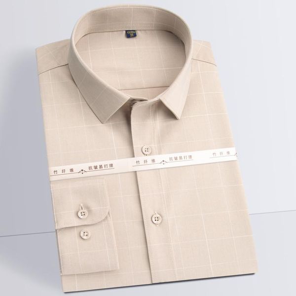 men's casual shirts smart bamboo-fiber plaid checkered pocketless regular-fit wrinkle-stylish long sleeve gingham shirt, White;black
men's casual shirts smart bamboo-fiber plaid checkered pocketless regular-fit wrinkle-stylish long sleeve gingham shirt, White;black