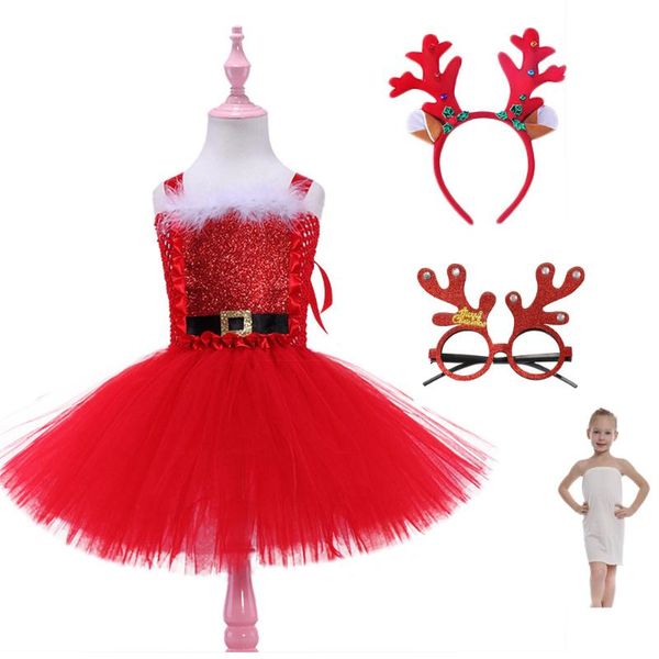 girl's dresses baby girls christmas dress for kids years party xmas with deer headband children clothes set, Red;yellow
girl's dresses baby girls christmas dress for kids years party xmas with deer headband children clothes set, Red;yellow