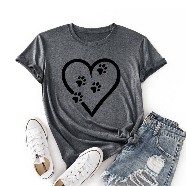 women's t-shirt heart print women shirts cotton tshirt o neck short sleeve tees summer t shirt female top, White
women's t-shirt heart print women shirts cotton tshirt o neck short sleeve tees summer t shirt female top, White