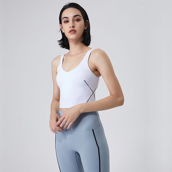 yoga vest sports bra solid color running fitness gym clothes women underwears v-neck u-back workout crop tank shockproof support shirts, White
yoga vest sports bra solid color running fitness gym clothes women underwears v-neck u-back workout crop tank shockproof support shirts, White