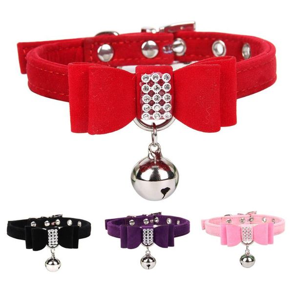 dog collars & leashes pet collar chain velvet elegant diamond bow tie cattie with bell
dog collars & leashes pet collar chain velvet elegant diamond bow tie cattie with bell